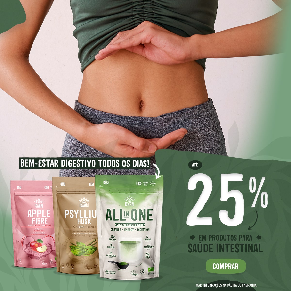 Até 25% em Saude Intestinal